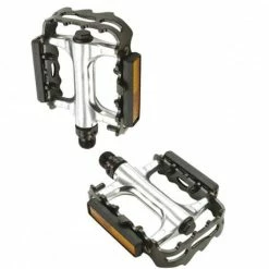 ATOO PEDALE VTT ALU CAGE+CORPS NOIR AVEC ROULEMENT