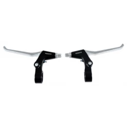 LEVIER FREIN VELO VTT / VTC V-BRAKE 4 DOIGTS ALU NOIR (PR)