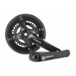 SHIMANO Pédalier TY501 46/30 175mm Noir FCTY501 Carré 7/8 Vit. Avec Carter