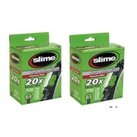 SLIME Chambre à Air Smart Tube Schrader Auto-réparante/anti-crevaison 20x1.50-2.125 1 SLIME Chambre à Air Smart Tube Schrader Auto-réparante/anti-crevaison 20x1.50-2.125